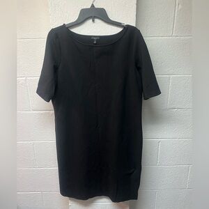 Talbots Black Short Sleeve Dress